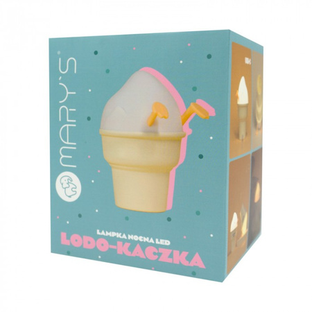 Lampka Nocna Dziecięca LED 1W 3000-6500K Ciepła i Zimna USB Akumulatorowa 1200mAh Żółta|Biała LODO-KACZKA MARY'S