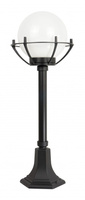 Lampa Ogrodowa Zewnętrzna Słupek LATARNIA E27 Kule z koszykiem 200 K 5002/3/KPO 72cm czarny Su-Ma
