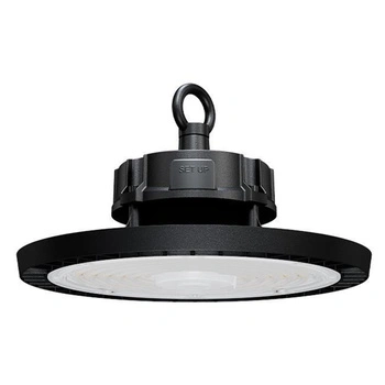 Lampa LED Przemysłowa High Bay 150W 22500lm 5000 Zimna 90° Ściemnialna Czarny IP65 Masterled
