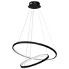 Lampa Wisząca Sufitowa ROTONDA Czarna 51W LED Milagro