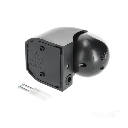 Czujnik Ruchu I Zmierzchu PIR LX40 180ST CZARNY KOBI