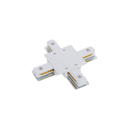 Łącznik X Krzyżowy do Szynoprzewodów Podtynkowy Biały PROFILE RECESSED X CONNECTOR 8836 Nowodvorski