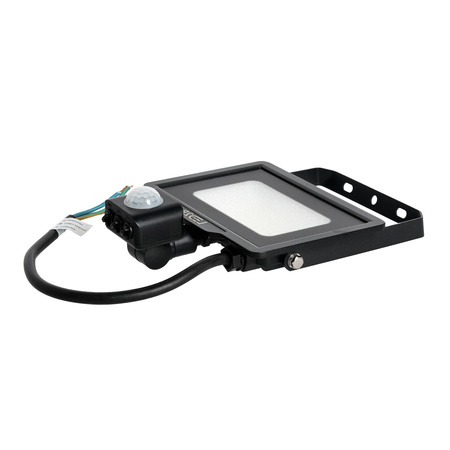 Naświetlacz LED Zewnętrzny Ogrodowy 20W 1600lm 6500K Zimny 120° z Czujnikiem Ruchu i Zmierzchu IP65 Czarny MHC Kobi