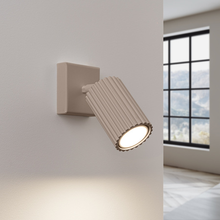 Lampa Ścienna Kinkiet GU10 Aluminiowa Taupe Karbon Deep Space SL.1761 Sollux