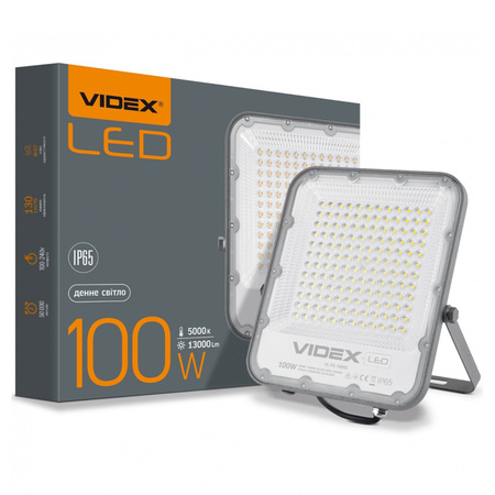 Naświetlacz Halogen LED 100W 13000lm 5000K IP65 Szary VIDEX DAVIS