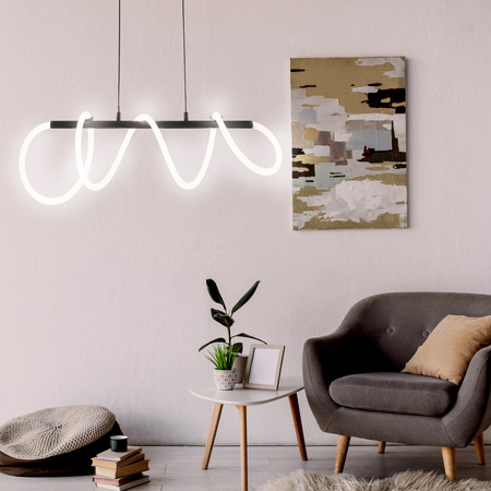 Lampa Wisząca Zwis 38W 4450lm 4000K Neutralna Czarna Emma Sanico Goldlux