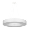 Lampa Sufitowa Wisząca Zwis 6x E27 Żyrandol Okrągła Biała Minimalistyczna Saturno Sollux