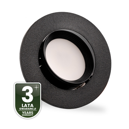 Oprawa Halogenowa Podtynkowa Ruchoma Okrągła Czarna GU10 MR16 VENTUS Lumiled