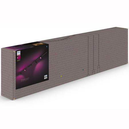 Zestaw Szyna Oświetleniowa Perifo Szynoprzewód 2m + 4x Reflektor LED 20,8W CCT RGB Philips HUE Bluetooth Czarny