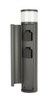 Lampa Ogrodowa Zewnętrzna Stojąca SŁUPEK Elborn EL3113 G9 46,5cm + 2x Gniazdo zasilające Su-Ma