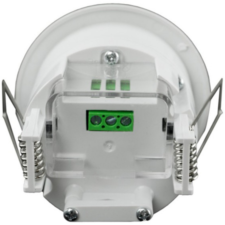 Mikrofalowy Czujnik Ruchu Podtynkowy 360° 8m Wewnętrzny Biały