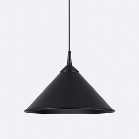 Lampa Sufitowa Wisząca Zwis E27 Geometryczna Czarna Skandynawska Zuma Sollux