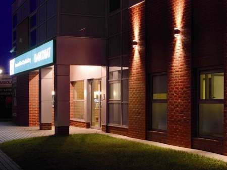 Oprawa Zewnętrzna Kinkiet Elewacyjny góra dół LED HANA Kwadrat 2x GU10 Czarny IP54