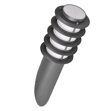 Kinkiet Ogrodowy SKOŚNY Lampa Elewacyjna LED E27 SERENA szary 40cm GOLDLUX (Polux)