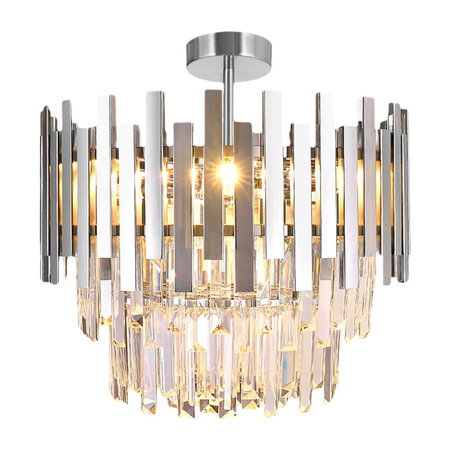 Lampa Sufitowa Żyrandol ASPEN Chrom 6xE14 Milagro