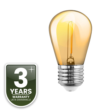 5-PAK Żarówka LED E27 ST14 1,3W = 10W 2200K Ciepła 110lm Filament do Girlandy LUMILED