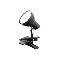 Lampa Stołowa Biurkowa Nocna Klips 5W 360lm 3000K Czarny Industrialny Noah Rabalux