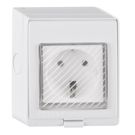 Inteligentne Gniazdo Natynkowe Zewnętrzne Wifi SMART Tuya IP55 16A