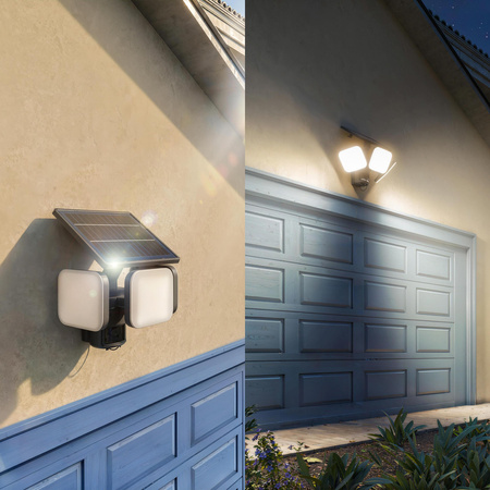 Lampa Solarna Naświetlacz Solarny 24.5W 4000lm 3000K Ciepła IP65 Czarny z Czujnikiem Ruchu UltraEfficient Zyren Philips