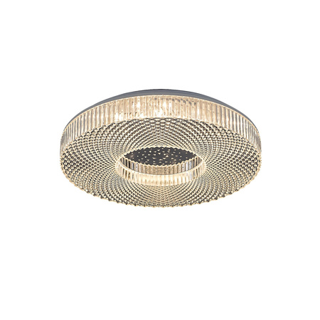 Plafon LED Lampa Sufitowa Oprawa Ścienna Natynkowa 36W 2340lm 3000-6000K CCT Ściemnialna Pilot Timer Chrom Nowoczesny Ziva Rabalux