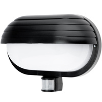 Lampa Ogrodowa Kinkiet Elewacyjny FRODA E27 IP44 z Czujnikiem PIR Czarna