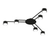 Lampa Sufitowa Żyrandol 6x GX53 LED Czarna Nowoczesna Videx