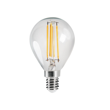 Żarówka LED XLED G45 KULKA E14 4.5W 470lm 2700K Ciepła Filament KANLUX