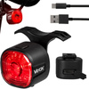 Lampka Latarka Rowerowa Tylna Czerwona USB-C 6 Trybów IP66 MOCNA VAYOX