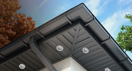 Zestaw Oprawa HALOGENOWA Hermetyczna Łazienkowa PODBITKA AQUS Chrom IP44 + LED GU10 6W 6500K Lumiled