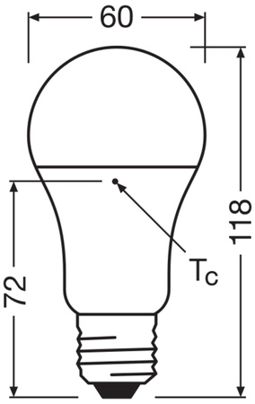 Żarówka LED A60 E27 13W = 100W 1521lm 6500K Zimna Biała LEDVANCE