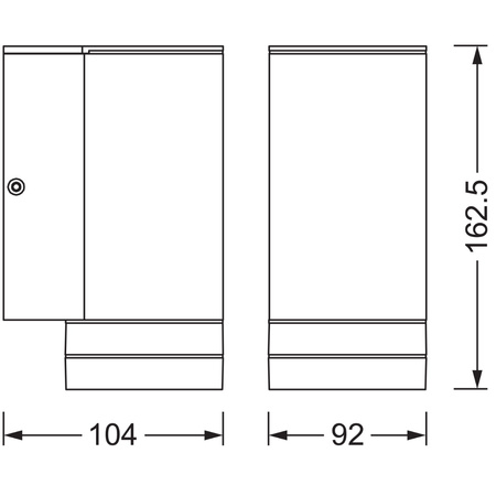 Lampa Ogrodowa Zewnętrzna Kinkiet Elewacyjny LED GU10 IP44 Szary Endura Ledvance