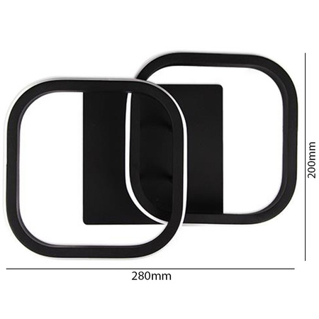 Lampa Sufitowa Żyrandol LED 16W NEBULA GEMINI Czarny