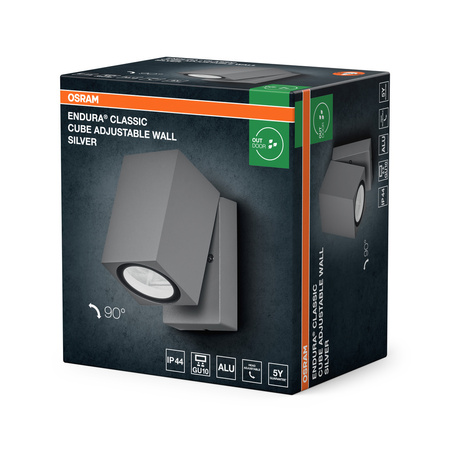 Kinkiet Ogrodowy Lampa Elewacyjna Zewnętrzna GU10 Aluminium IP44 Endura Osram