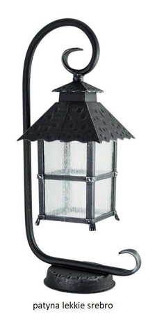 Lampa Ogrodowa Zewnętrzna Stojąca SŁUPEK Cadiz K 4011/1/Z E27 53cm Su-Ma