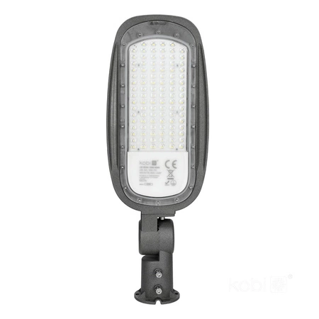 Lampa Uliczna LED Przemysłowa Oprawa Drogowa 100W 9800lm 4000K Neutralna IP65 IK08 Szara Vespa Kobi