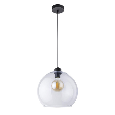 Lampa Sufitowa Wisząca CUBUS Zwis Czarna Szklana Nowoczesna E27 2076 TK Lighting