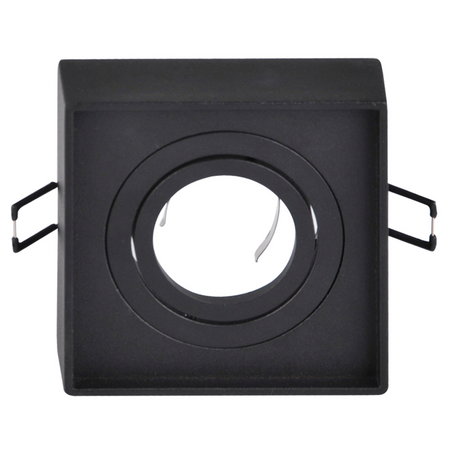 Oprawa Sufitowa Podtynkowa MR16 GAJA Tuba Spot Kwadratowa Ruchoma Czarna GOLDLUX