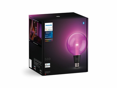 Żarówka LED E27 Kula G125 6.8W = 60W 500lm 2000-6500K CCT + RGB FILAMENT SMART Inteligentna Bluetooth ZigBee White and Color Ambiance Philips HUE