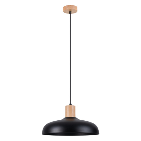 Lampa Sufitowa Wisząca Zwis E27 Okrągła Czarna Skandynawska Indy Sollux