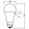 3x Żarówka LED A60 E27 10W = 75W 1055lm 6500K Zimna 200° VALUE CLASSIC Osram