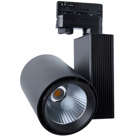 Reflektor Szynowy LED 30W 4000K Lampa do Szynoprzewodów 3 Fazowych Czarna