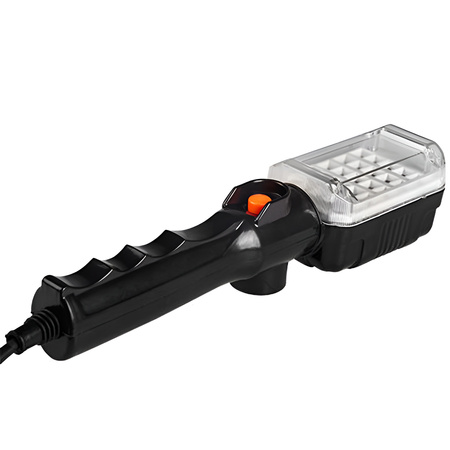 Latarka Warsztatowa Lampa Garażowa LED 230V 12W 960lm Magnes Haczyk na Kablu 5m MasterLED