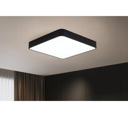 Plafon LED Lampa Sufitowa Ścienna Oprawa Kwadratowa 3300 lm 40W 4000K IP22 Czarna