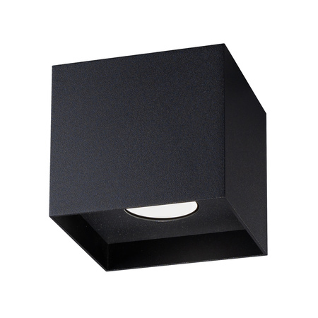 Lampa Sufitowa Oprawa Natynkowa Spot GU10 Kwadratowa Czarna Minimalistyczna Hati Sollux