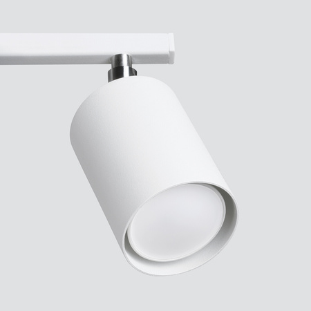 Lampa Sufitowa Listwa Oświetleniowa 3x GU10 Tuba Ruchoma Tubularna Biała Minimalistyczna Lemmi Sollux