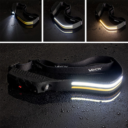 Latarka Czołowa Akumulatorowa 2x COB + XPE VA0129 VAYOX