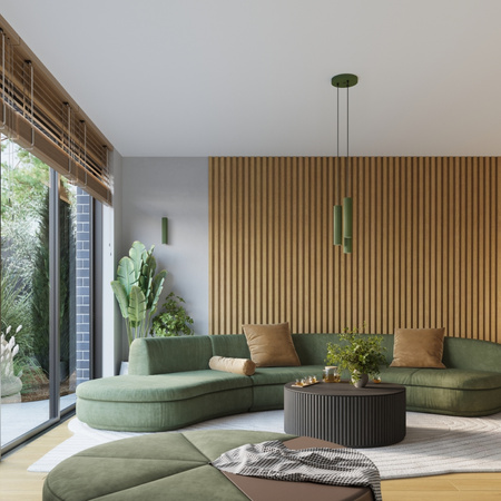 Lampa Wisząca Sufitowa Zwis Tuba Spot 3x GU10 Oliwkowa Karbon Deep Space SL.1614 Sollux