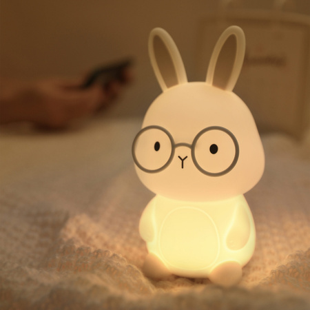 Lampka Dekoracyjna LED 1W 3000K RGBW Biała Szara Ściemnialna Florka Sanico Goldlux