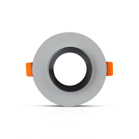 Oprawa Sufitowa Podtynkowa Oczko GU10 Okrągła Szara/Chrom VT-862 V-TAC - 5 Lat Gwarancji