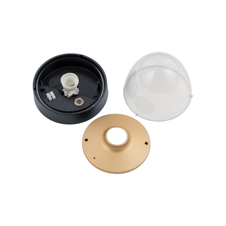 Plafon Oprawa Natynkowa Sufitowa Lampa Ogrodowa Kinkiet Elewacyjny E27 Złota Wodoodporna IP44 NOOK 7976 Nowodvorski